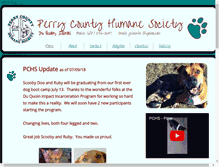 Tablet Screenshot of perrycountyhumanesocietyil.com